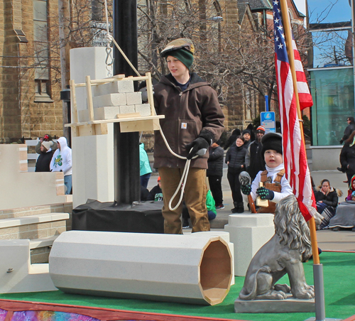 West Side Irish American Club float in 2019 Cleveland St. Patrick's Day Parade